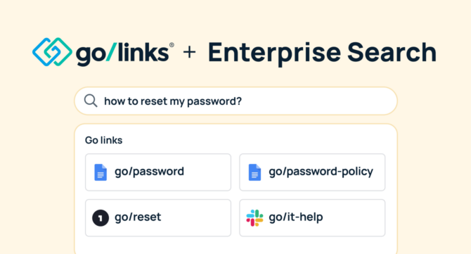 The Secret to Saving Hours at Work: Go Links + Enterprise Search