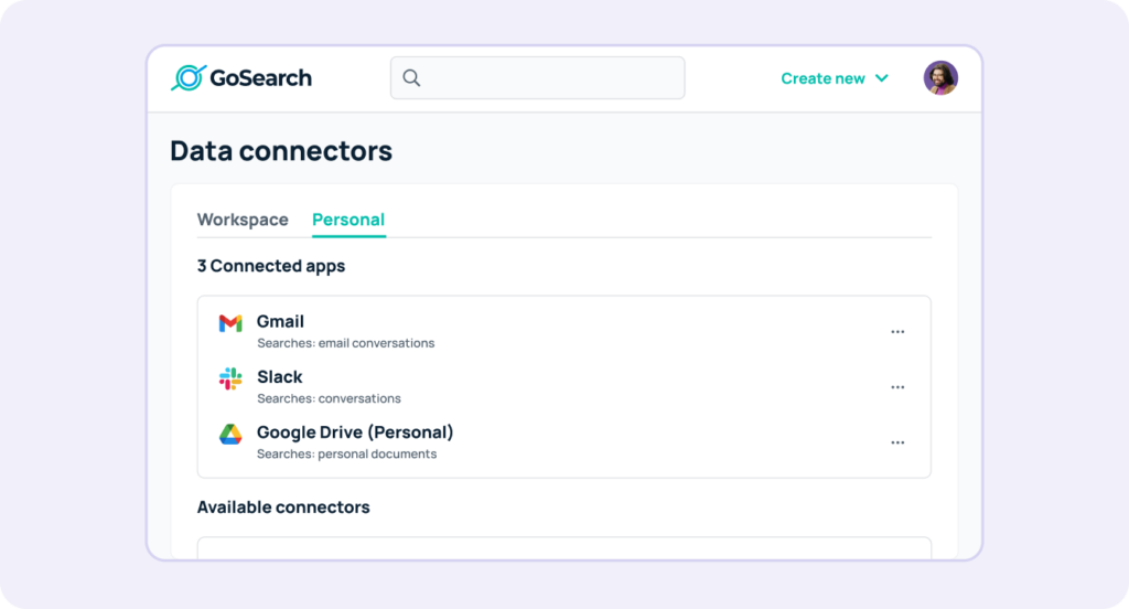 GoSearch persona data connectors for better enterprise seo 