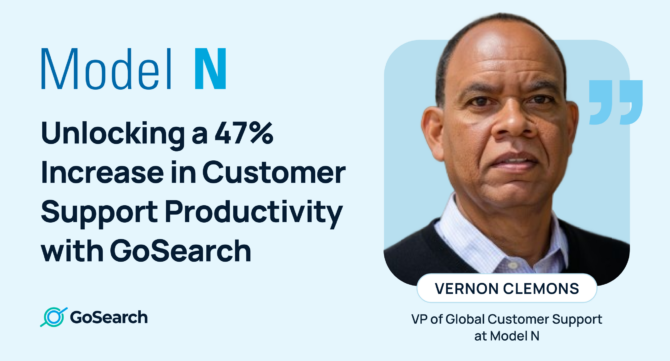 How Model N Unlocked a 47% Increase in Customer Support Productivity with GoSearch