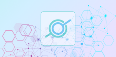 Hexagonal network diagram with GoSearch icon at center, representing connected data sources across an enterprise search platform