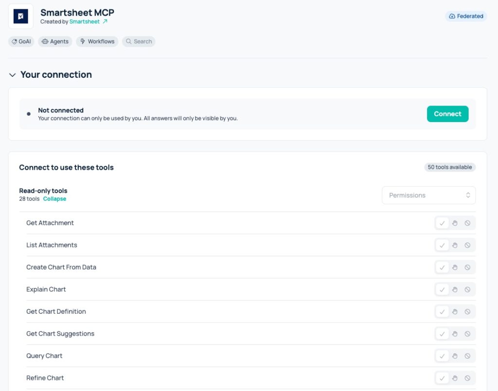 Image: Learn how a Smartsheet MCP server connects AI agents to projects, sheets, tasks, and workflows. See how GoSearch brings Smartsheet data into enterprise AI.