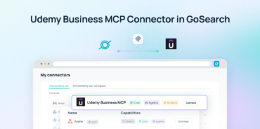 Image: Turn Udemy Business into an AI-powered learning intelligence layer with GoSearch. Connect training resources with enterprise knowledge, workflows, and AI agents.