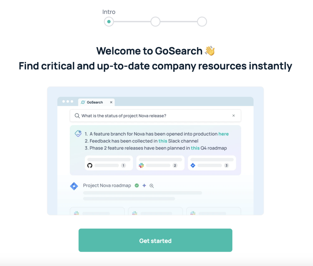 introduction to gosearch new user onboarding